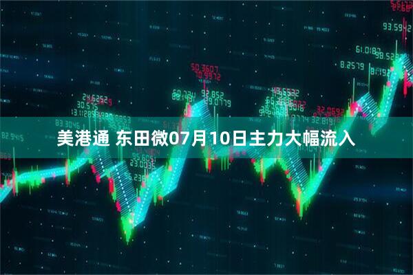 美港通 东田微07月10日主力大幅流入