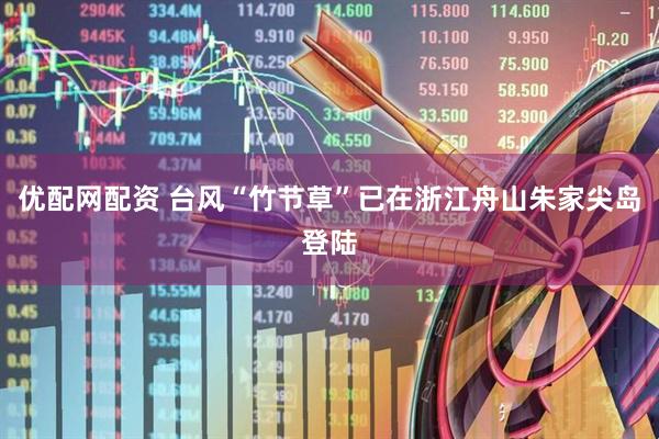 优配网配资 台风“竹节草”已在浙江舟山朱家尖岛登陆